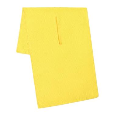 Imagem de Mile High Life | Toalha Caddy Pro Tour | 43 cm x 101 cm com fenda central de 20 cm | Textura waffle de microfibra premium (amarelo brilhante)