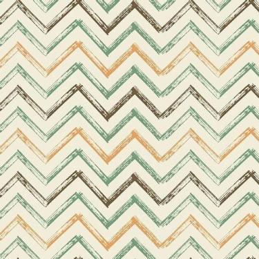 Imagem de Tecido Tricoline Chevron Terra - Fuxicos e Fricotes - 50 x 150 cm - Id