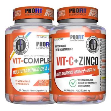 Imagem de Combo Imunidade Vit-C/Zinco 60 Cp + VitComplex 90 Cp Profit - Profit L