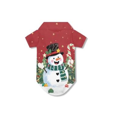 Imagem de Wiryuouvt Camiseta polo masculina de neve para cães pequenos e médios gatos, meninos, meninas, leve, respirável, para cães pequenos, brincando ao ar livre