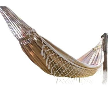 Imagem de Rede De Descanso dormir Em Tear De Casal Gigante(MARROM MESCLADO)