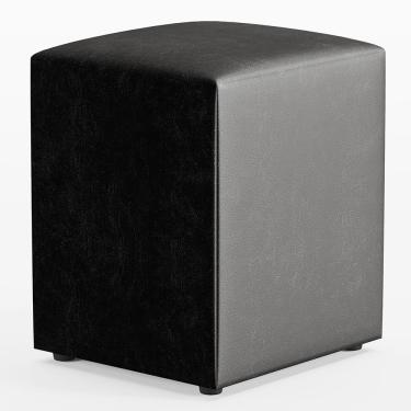 Imagem de Puff Quadrado L02 Sala De Estar Couríssimo Preto