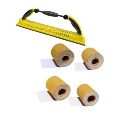 Imagem de Dualoai de Lixa Manual, Conjunto de Rolos, Lixa Portátil para Longboard, Lixadeira Manual para Bricolagem E Peças Automotivas.
