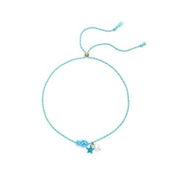 Imagem de Colar de estrela do mar, boêmio, praia, havaiano, colorido, verão, praia, costa, gargantilha para mulheres e homens, 29.5in, cerâmica, Sem Pedra Preciosa