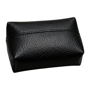Imagem de Baoblaze Organizador de Caixa de Lenços Retangular Moderno em Couro PU, Porta-Lenços Faciais para de Toucador, Preto