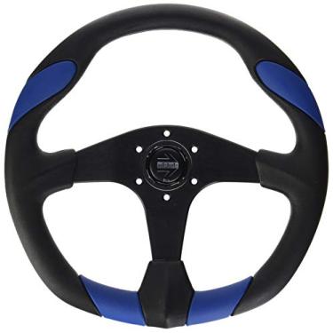 Imagem de Volante Momo QRK35BK0BU (inserção azul de poliuretano quark), 1 pacote