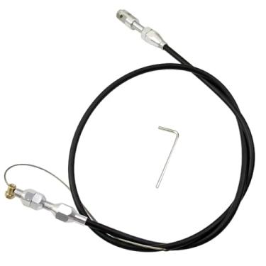 Imagem de Generic Para 97-07, kit de cabo do acelerador Ls1, 91 cm, bainha preta, aço inoxidável, com trava de ajuste de metal e chave sextavada