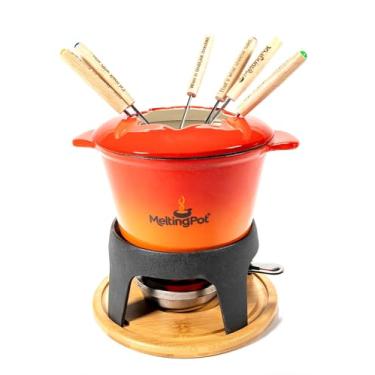 Imagem de Conjunto de fondue ombré de ferro fundido