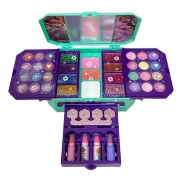 Imagem de Kit Maquiagem Teen Encanto Disney - Fenzza Maleta DIS316 - Presente Infantil com Gloss e Sombra Segura.