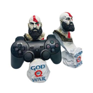 Imagem de  Kratos God of War 4 Boneco Suporte Controle  Colecionaveis  Miniatura