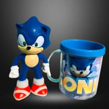 Imagem de Boneco Sonic com Caneca personalizada
