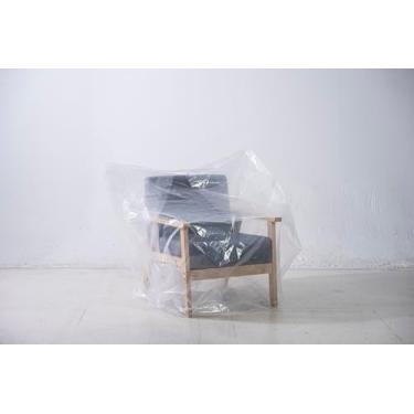 Imagem de GLNHUR Capa para móveis – Bolsa de transporte à prova de poeira para sofá, cadeira, capa de terno, caixas de mudança – Bolsa de plástico transparente e inodoro para movimento/armazenamento – Capa de 4