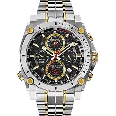 Imagem de Bulova Relógio masculino Precisionist com mostrador preto - 98B228