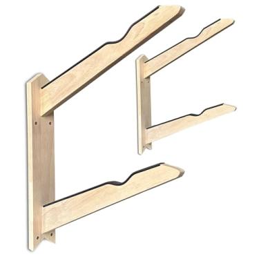 Imagem de Tesserionz Suportes de parede para prancha de surfe, também para skates, snowboards, pranchas de esqui, rodas de bicicleta, bastões de hóquei de campo, cabides de bicicletas, suporte de exibição de