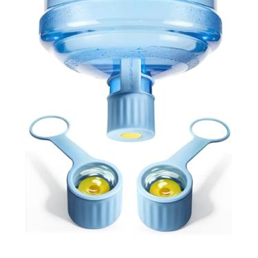 Imagem de Redsack Pacote com 3 tampas de silicone para jarro de água, tampa de substituição à prova de vazamento de 2/3/4/5 galões para tampa de garrafa de 55 mm e 60 mm padrão/parafuso/copa, pode ser lavada na