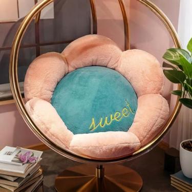 Imagem de Almofada de chão de flor macia - Almofada de sofá elegante e almofada de cadeira para decoração de casa, destaque de quarto aconchegante, impermeável e lavável, assento de chão boêmio para sala de