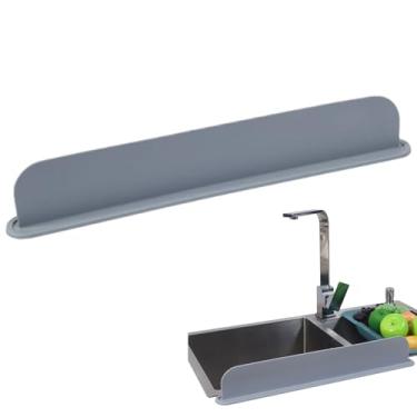 Imagem de Protetor contra respingos de pia, protetor de respingos de água de silicone extralongo, protetor de respingos reutilizável, 52 cm