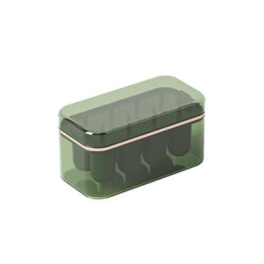 Imagem de Molde de cubo de gelo, bandeja de gelo de silicone, caixa de armazenamento de gelo congelado de grande capacidade doméstica, máquina de gelo de picolé (molde de sorvete)