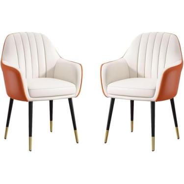 Imagem de EESCZVGBDX 2 peças modernas quarto casamento quarto varanda sofá cadeira penteadeira maquiagem cadeira sala de estar micro fibra couro