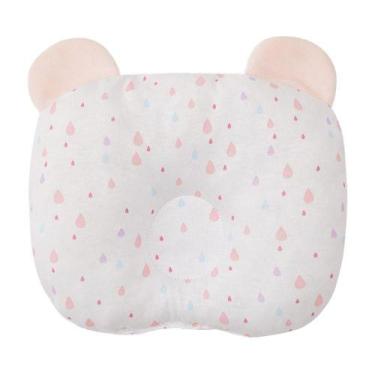 Imagem de Travesseiro Bebê Anatômico Com Orelhinhas Gotas - Papi