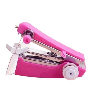 Imagem de Mini Máquina De Costura Manual Portátil De Mão(roxo)
