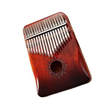 Imagem de Piano de polegar de 17 teclas de madeira maciça Kalimba instrumento de piano com conjunto completo de acessórios (cor: 03)