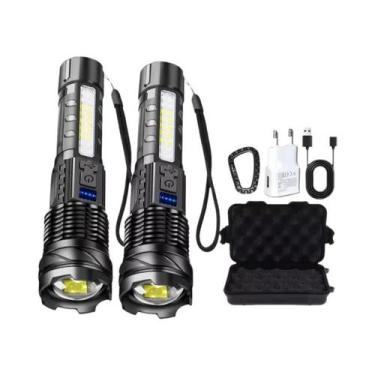 Imagem de Lanterna LED Recarregável Tipo C De Alta Potência Com Zoom E Bateria I