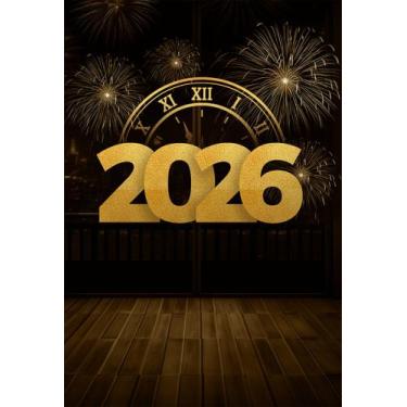 Imagem de Fundo Fotográfico Ano Novo Cenário Tecido 1,50 x 2,20m - Fadrix, FANV0