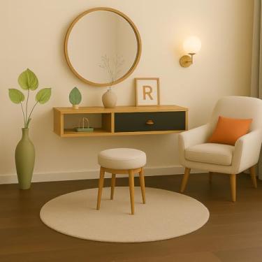 Imagem de Penteadeira Áustria - JM3 Moveis (Nature/Preto)