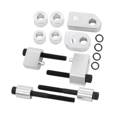 Imagem de Mqetly Kit de extensão do assoalho do lado motorista, incluindo parafusos e espaçadores. Extensores espaçadores para assoalho, Prata
