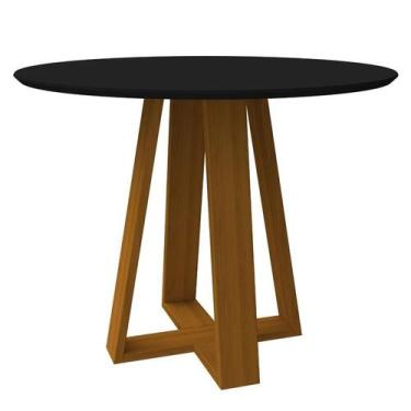 Imagem de Mesa Vitoria 100X100 Ype/Preto - New Ceval