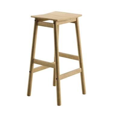 Imagem de Banqueta Alta Tramontina Bossa 75 cm Madeira Tauari Natural