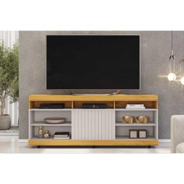 Imagem de Rack Bancada P/ Tv Até 60 Pol Dili 1600x67cm Cedro/bali - Dj Móveis