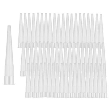 Imagem de Gralara 60 bicos de vedação extensíveis, transparentes e resistentes, para aplicação de selante profissional. Bicos cônicos de reposição.