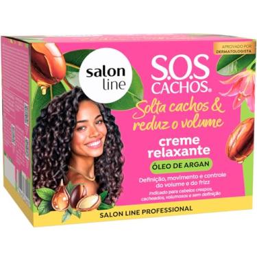 Imagem de Salon Line S.O.S Cachos Creme Relaxante com Óleo de Argan, 200g