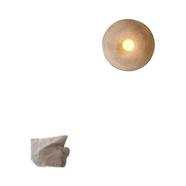 Imagem de Luminária De Parede Retrô Japonesa Em Resina Para Sala De Estar, Quart