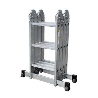 Imagem de Escada Articulada Prime Botafogo Aluminio 12 Em 1 3x4 12 Degraus