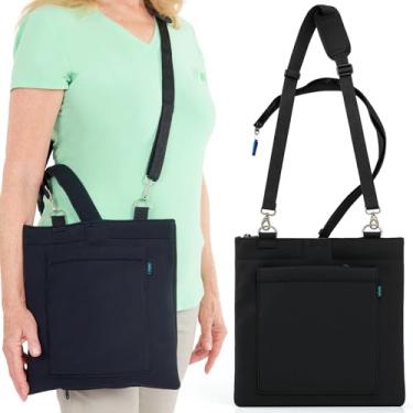 Imagem de Vive Suporte para bolsa de drenagem urinária – Cateter Foley discreto e tampa do tubo de drenagem – Suporte de bolsa de nefrostomia, zíper de fácil acesso, alça ajustável - suprimentos de cateter à