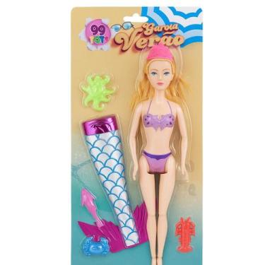 Imagem de Boneca de sereia fada pop star verão Com Luz brinquedo infantil - 99 t