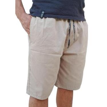 Imagem de Bermuda Brim Reta Lisa Elástico Via lance-Masculino