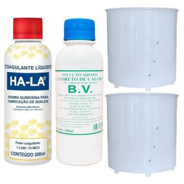 Imagem de Kit Coalho Coagulante + Cloreto de Cálcio + 2 Formas 250g Injesul Faze