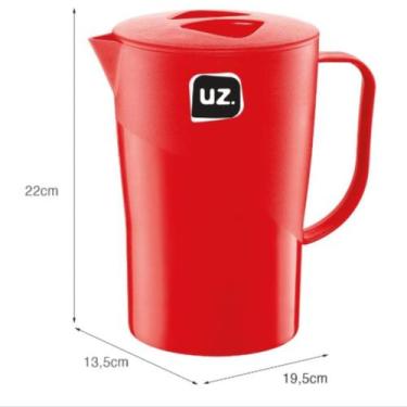 Imagem de Jarra de Suco Agua 2 Litros em Plastico Ultra Resistente Uz Dia a Dia 