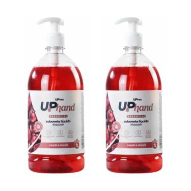 Imagem de Kit com 2 Sabonetes Líquidos Glicerinados Para Mãos 1L - Up Hand Essential Romã e Maçã