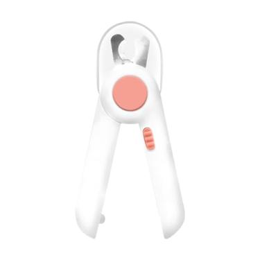 Imagem de Tesouras para Unhas de Pets Cortadores Cães e Gatos com Luz LED Cortador Profissional Aço Inoxidável Ergonômico Fácil Usar Lixa Defletor Transparente Ferramenta Prática Higiene Pet