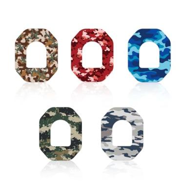 Imagem de 25pçs Impermeáveis Adesivos para Omnipod 5, Respiráveis Adesivos Sensor Insulina à Prova Suor Cobrir Pré-Cortada Fita Adesiva para Omnipod 5 (Camuflagem)
