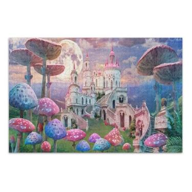 Imagem de Quebra-cabeças Futuristic City on Alien Planet 500 peças para adultos, peças grandes, quebra-cabeças para adultos com letras nas costas