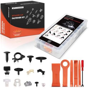 Imagem de A-Premium Kit de clipe de retentor de carro de 130 peças (tipo 11) compatível com Buick Park Avenue 1991-1996, pára-choques para porta de para-choque, pára-choque, pára-choques, conjunto de