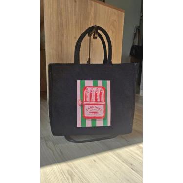 Imagem de Bolsa Verão Sacola de Praia Clube Atoalhada Estampas modernas - NoBran