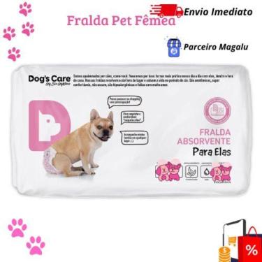 Imagem de Fralda para Pet Fêmea -6 Unid,PP,P,M,G -Envio Imediato - Dogs Care, M