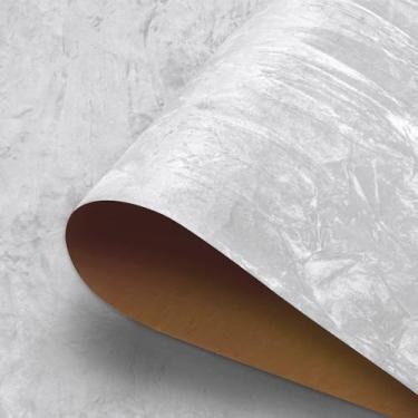 Imagem de HelloWall Papel de parede de veludo macio 30x317 papel de parede branco esmagado forro de gaveta de veludo autoadesivo forro de gaveta de feltro branco flocagem papel de contato descascar e colar para